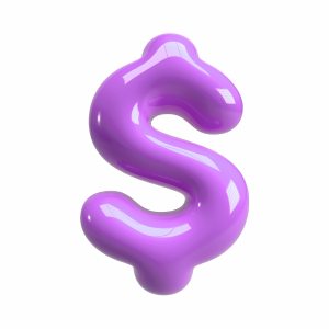 bubble dollar sign